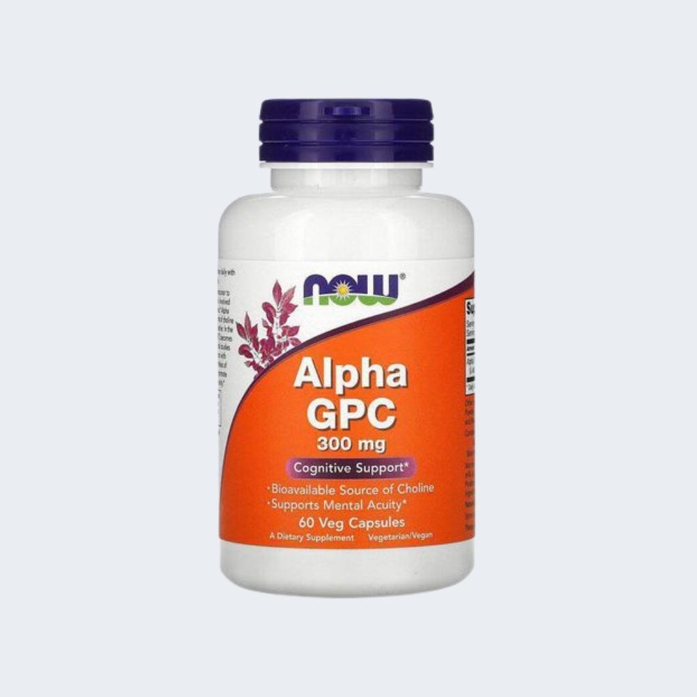 Alpha GPC 300mg 60 Veg Capsules – NOW