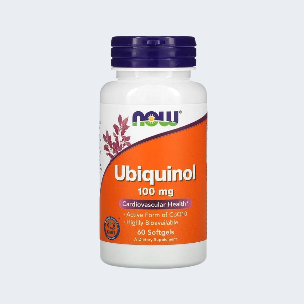 Ubiquinol CoQ10 Kaneka 100mg 60 Softgels – NOW
