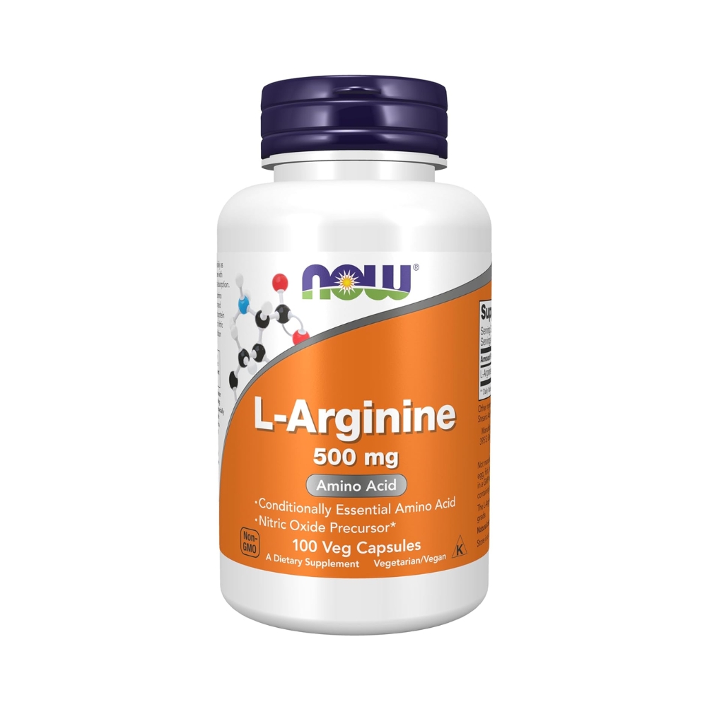 L-Arginine 500mg 100 Capsules – NOW
