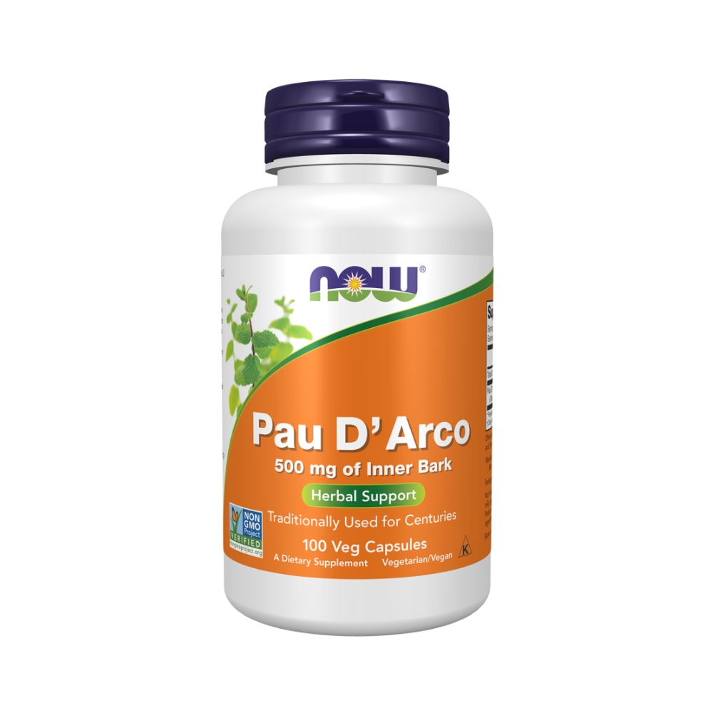 Pau D’Arco 500mg 100 Capsules – NOW