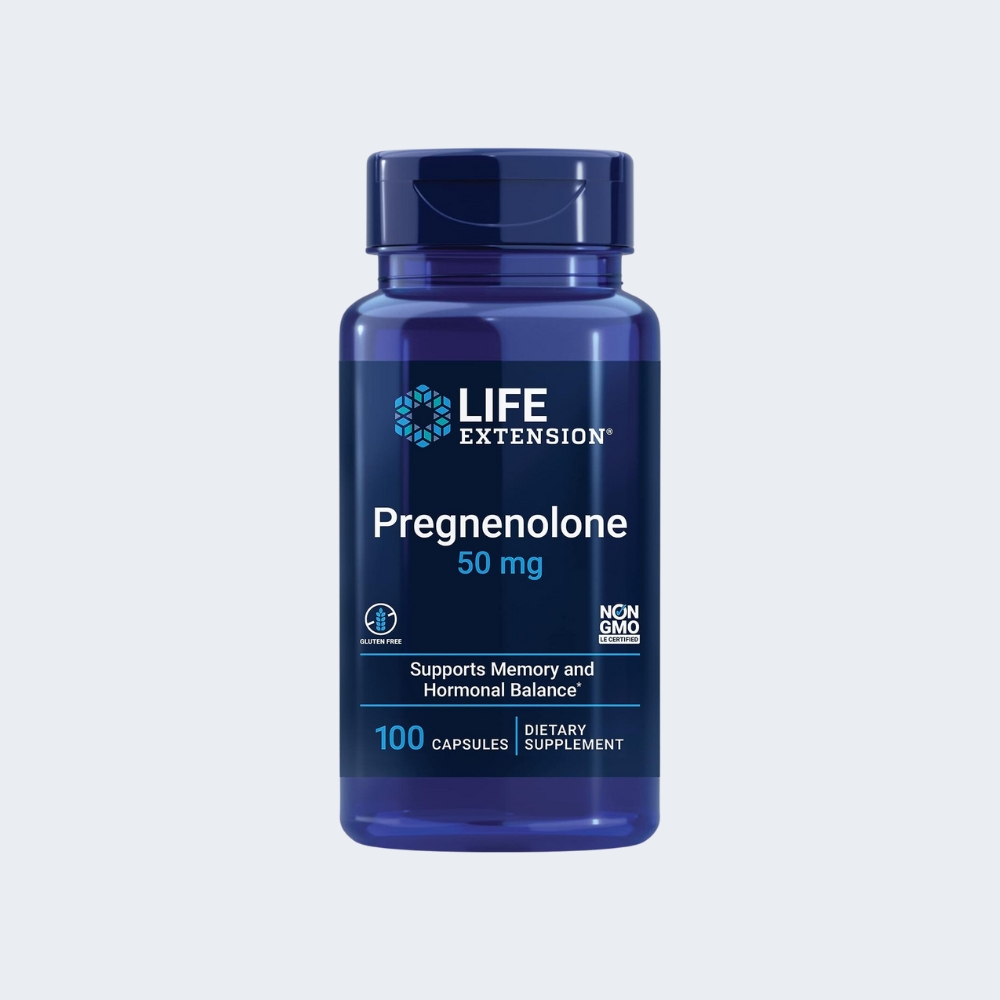 Pregnenolone 50mg 100 Capsules – Life Extension