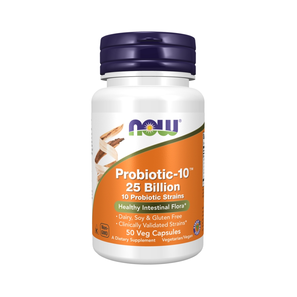 Probiotic-10 25 Billion 50 Capsules – NOW