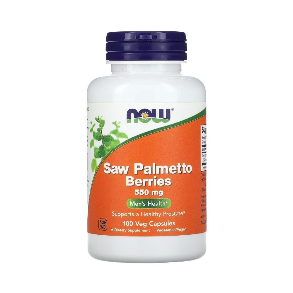 Saw Palmetto Berries 550mg 100 Capsules – NOW