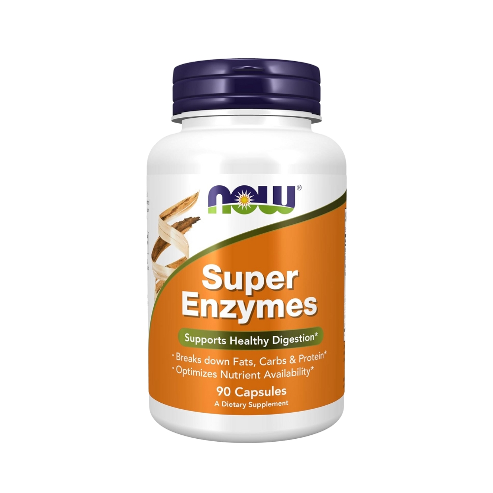 Super Enzymes with Betaine HCL 90 Capsules – NOW