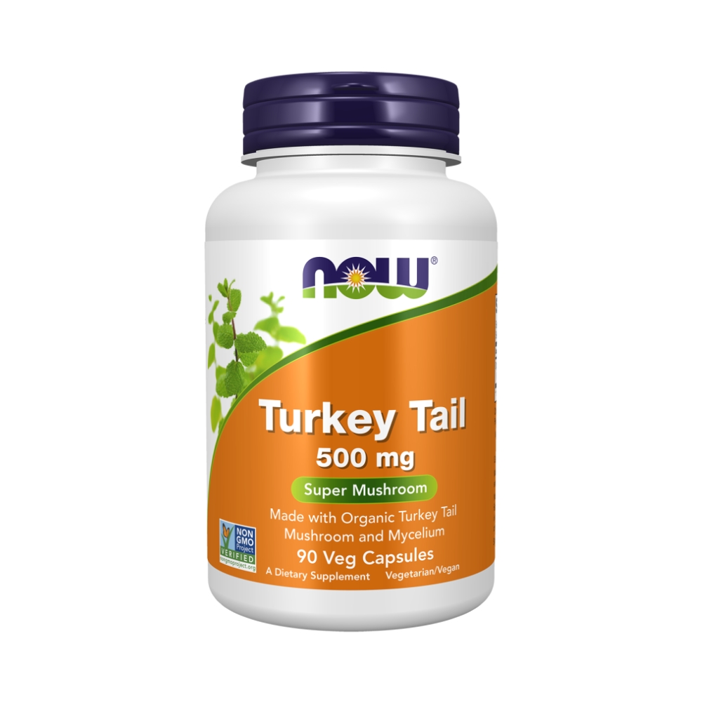 Turkey Tail Mushroom 500mg 90 Capsules – NOW