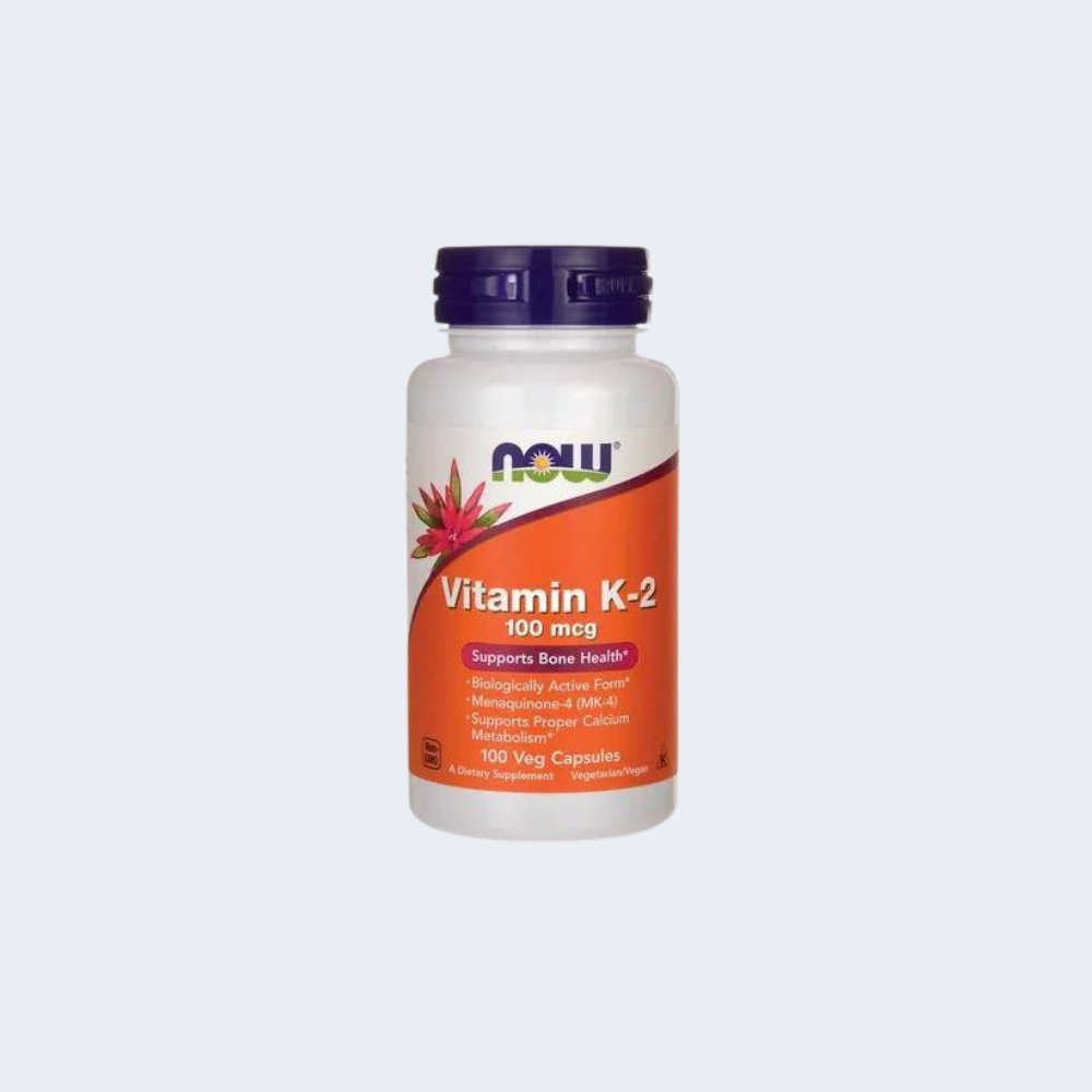Vitamin K2 MK-4 100mcg 100 Capsules – NOW