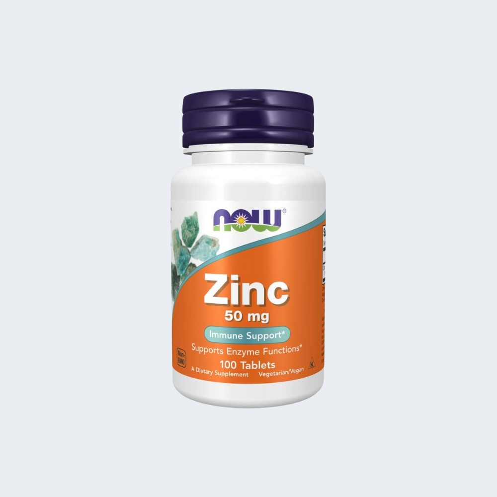 Zinc 50mg 100 Capsules – NOW