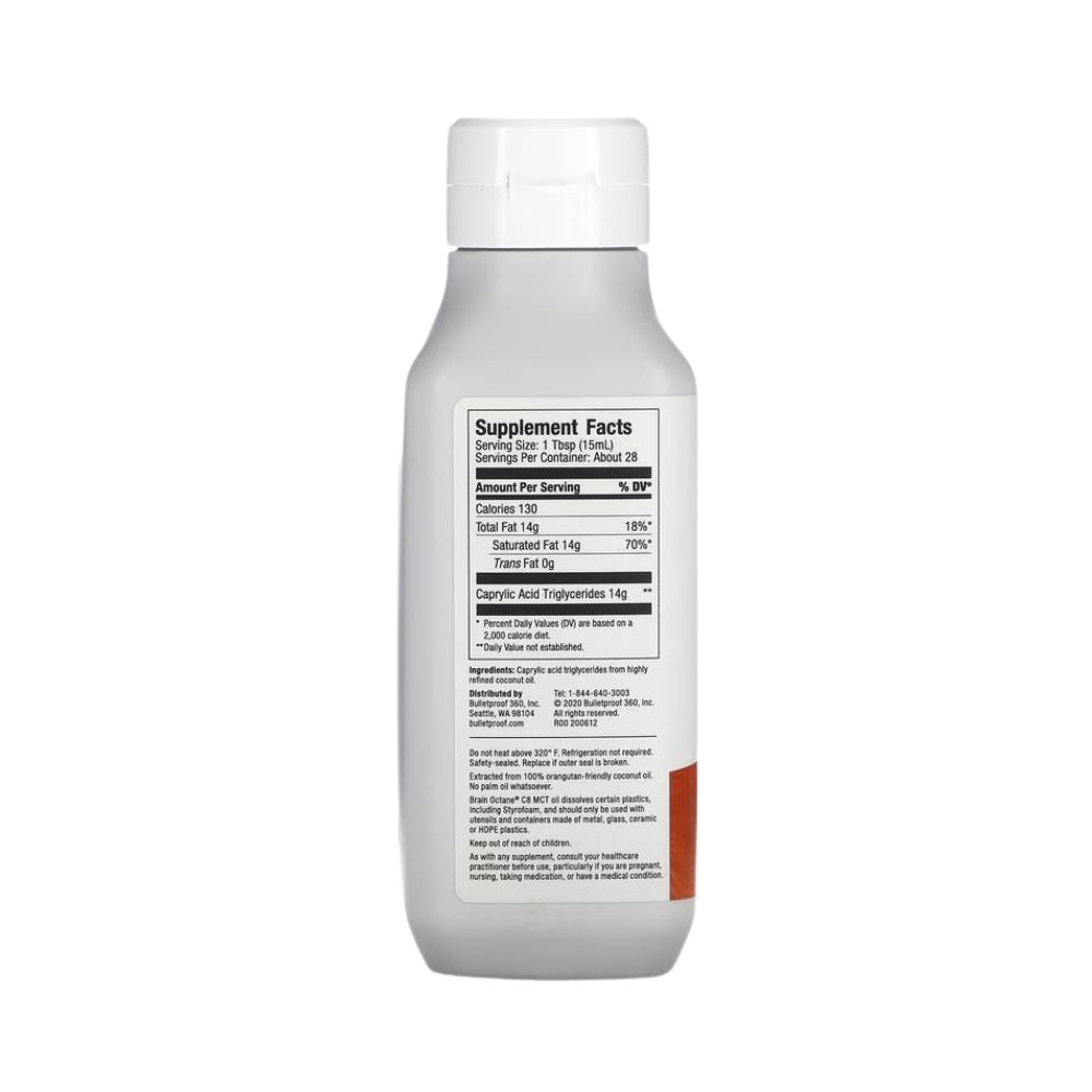 BRAIN OCTANE BULLET C8 TCM (Ácido Caprilico) - 414ML - BULLETPROOF - Imagem 2