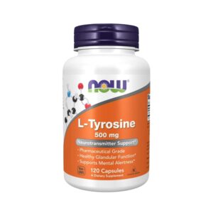 L TIROSINA - 500 MG 120 CÁPSULAS - NOW