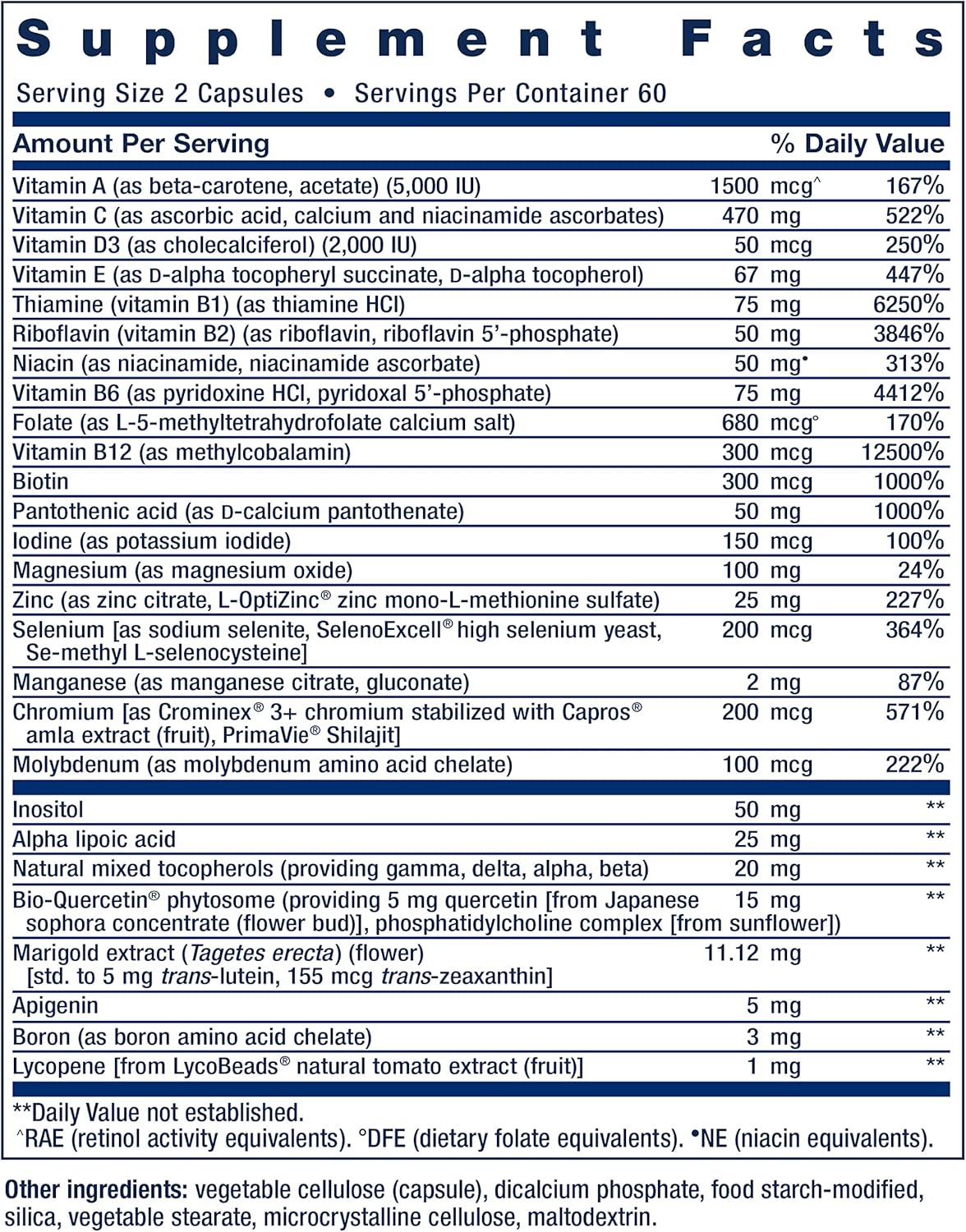 MULTIVITAMÍNICO TWO PER DAY - 120  Capsulas/Tabletes- Life Extension - Imagem 4