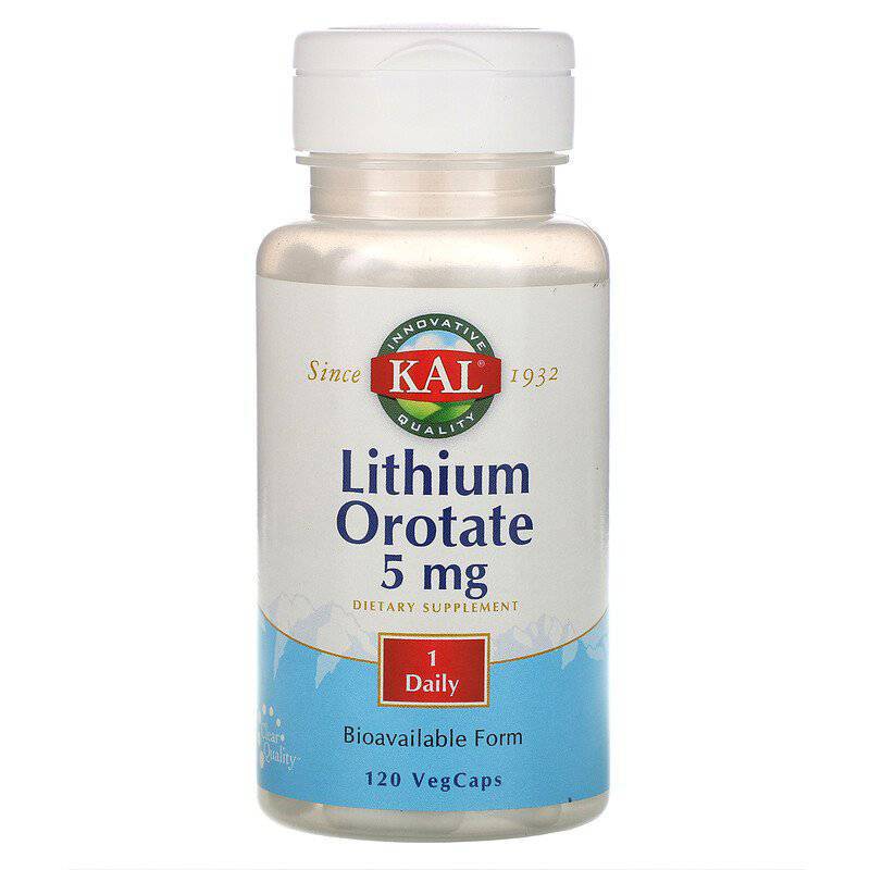 OROTATO DE LÍTIO - 5mg 120 CÁPSULAS - KAL