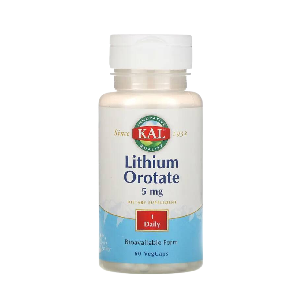 OROTATO DE LITIO - 5mg 60 Capsulas - KAL