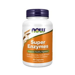 SUPER ENZIMAS COM BETAINA HCL - 90 Capsulas- NOW